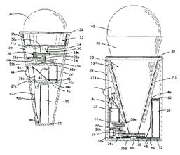 motorized ice-cream cone patented in 1998 by Richard Hartman